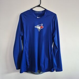 Nike Pro Blue Long Sleeve Top